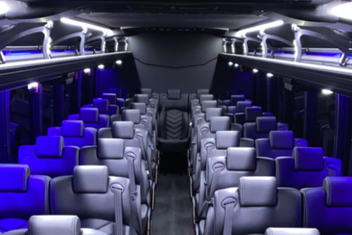 Coconut Creek Charter Bus Interior