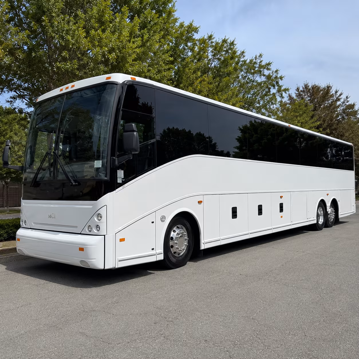 coconut creek charter bus rental exterior