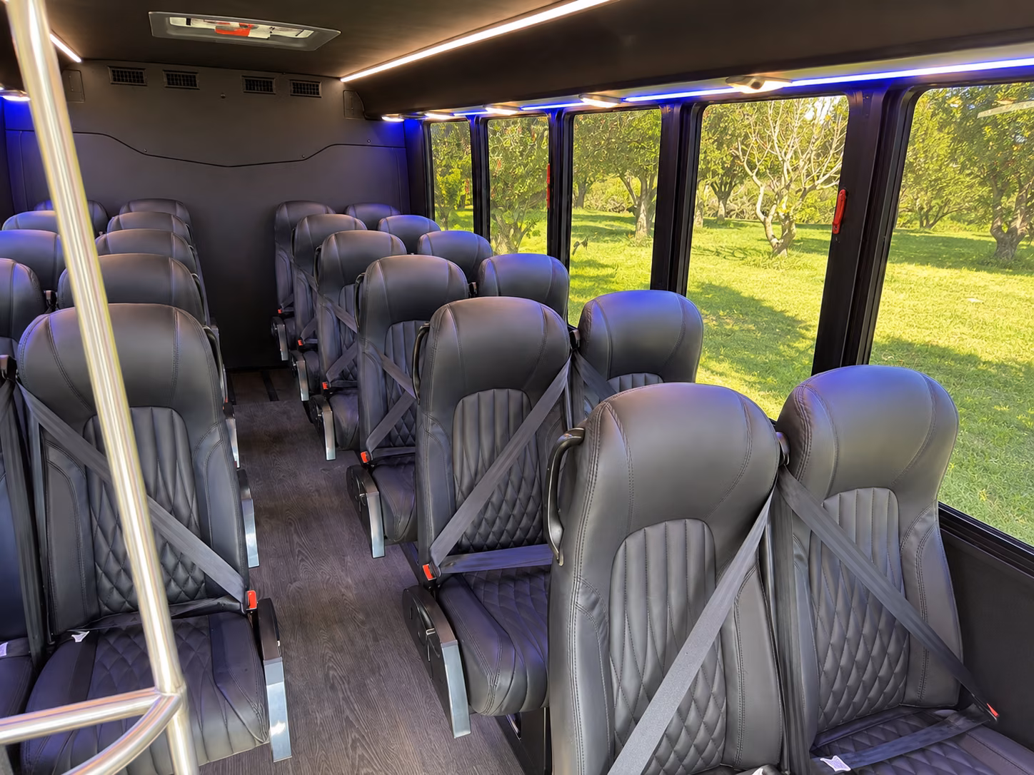 coconut creek private event transportation onboard seating